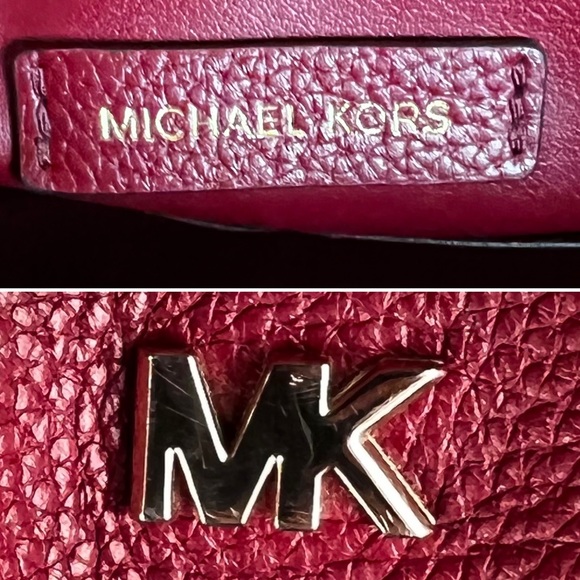 Michael Kors Maroon Junie Messenger Bag - Picture 12 of 13